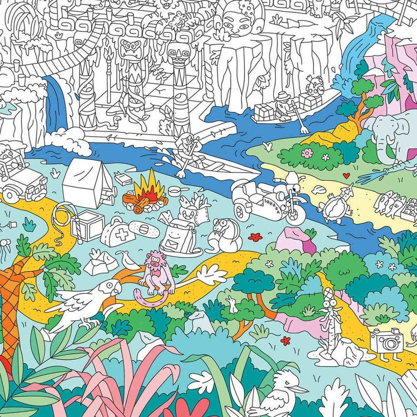 OMY: gigantyczna kolorowanka Giant Coloring Poster 100x70 cm - Noski Noski