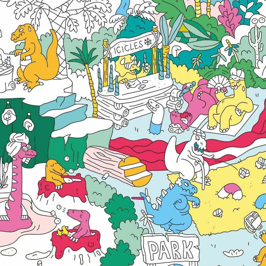 OMY: gigantyczna kolorowanka Giant Coloring Poster 100x70 cm - Noski Noski
