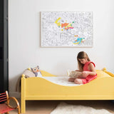 OMY: gigantyczna kolorowanka Giant Coloring Poster 100x70 cm - Noski Noski