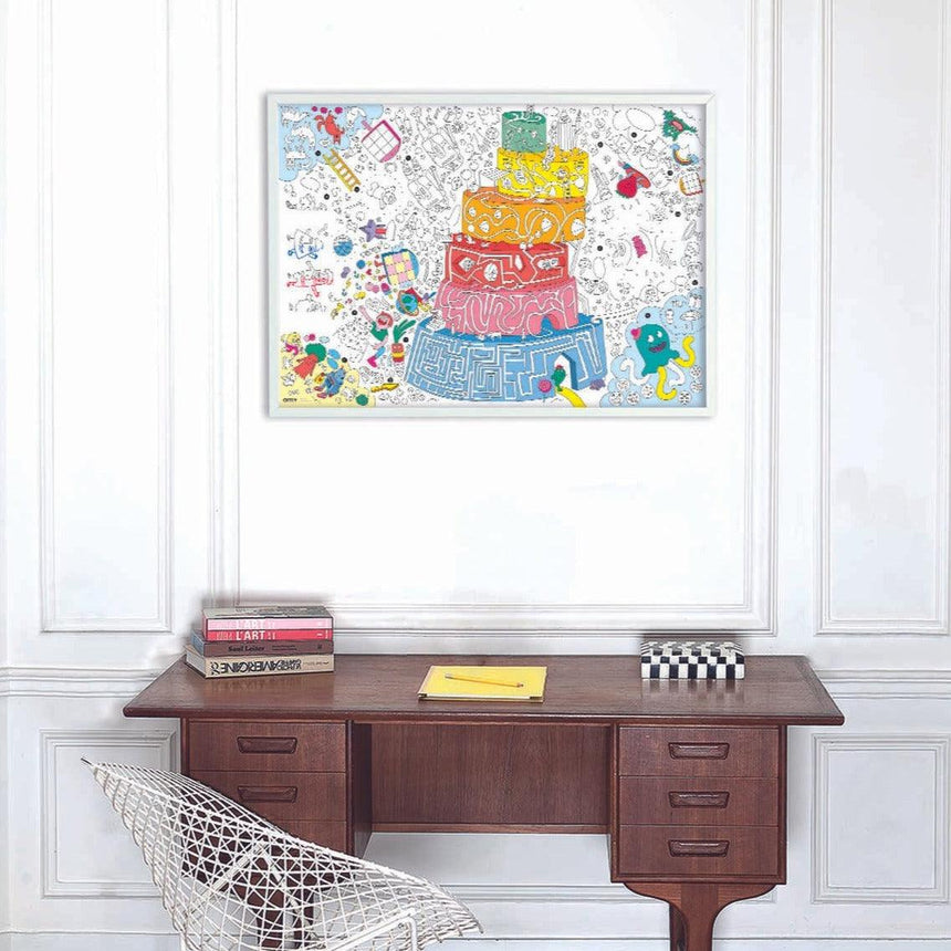OMY: gigantyczna kolorowanka Giant Coloring Poster 100x70 cm - Noski Noski
