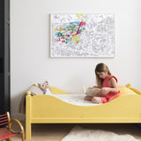 OMY: gigantyczna kolorowanka Giant Coloring Poster 100x70 cm - Noski Noski