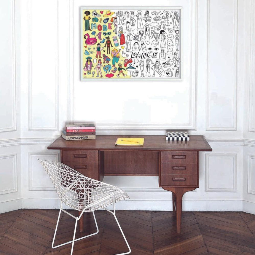 OMY: gigantyczna kolorowanka Giant Coloring Poster 100x70 cm - Noski Noski