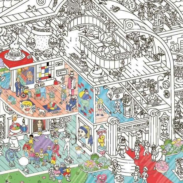 OMY: gigantyczna kolorowanka Giant Coloring Poster 100x70 cm - Noski Noski