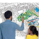 OMY: gigantyczna kolorowanka Giant Coloring Poster 100x70 cm - Noski Noski