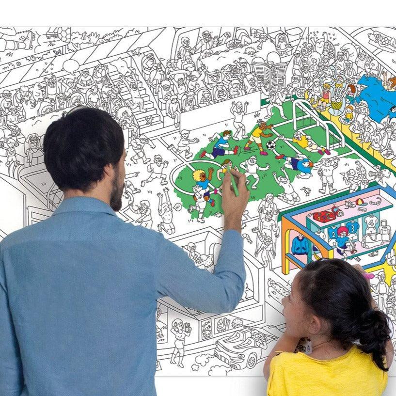 OMY: gigantyczna kolorowanka Giant Coloring Poster 100x70 cm - Noski Noski
