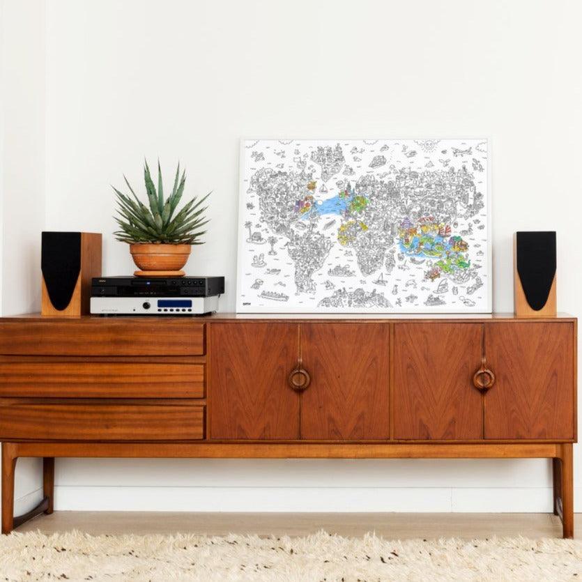 OMY: gigantyczna kolorowanka Giant Coloring Poster 100x70 cm - Noski Noski
