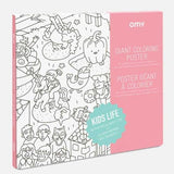 OMY: gigantyczna kolorowanka Giant Coloring Poster 100x70 cm - Noski Noski