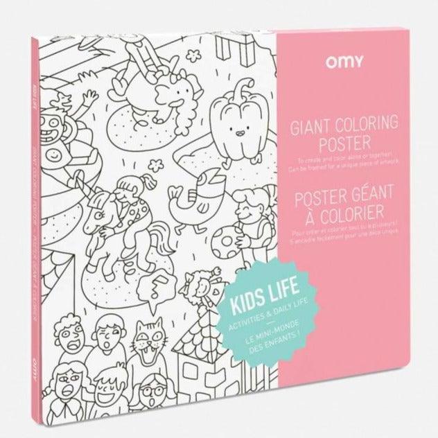 OMY: gigantyczna kolorowanka Giant Coloring Poster 100x70 cm - Noski Noski