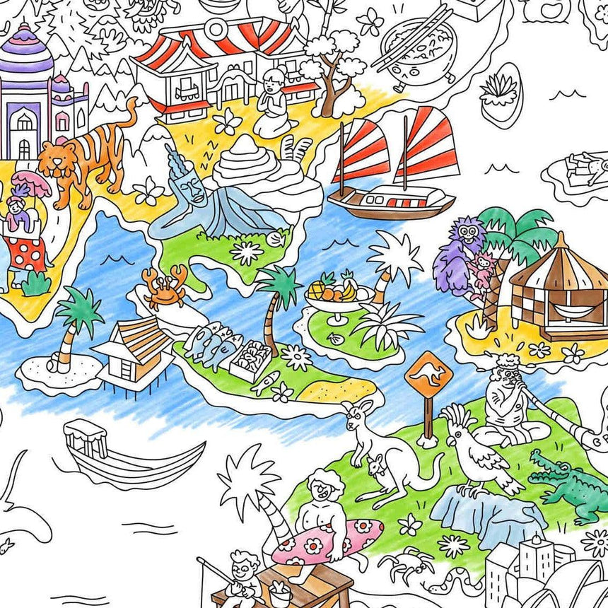OMY: gigantyczna kolorowanka Giant Coloring Poster 100x70 cm - Noski Noski