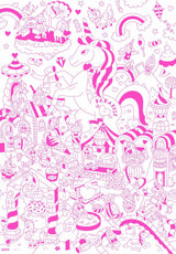 OMY: gigantyczna kolorowanka Giant Coloring Poster 100x70 cm - Noski Noski