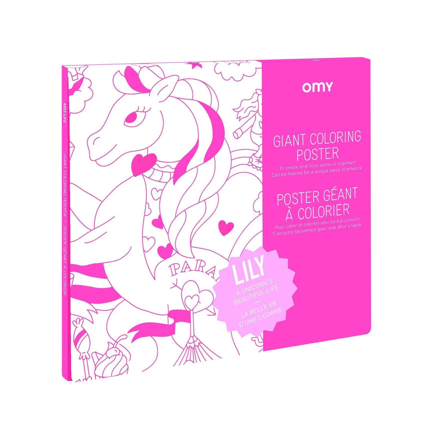OMY: gigantyczna kolorowanka Giant Coloring Poster 100x70 cm - Noski Noski
