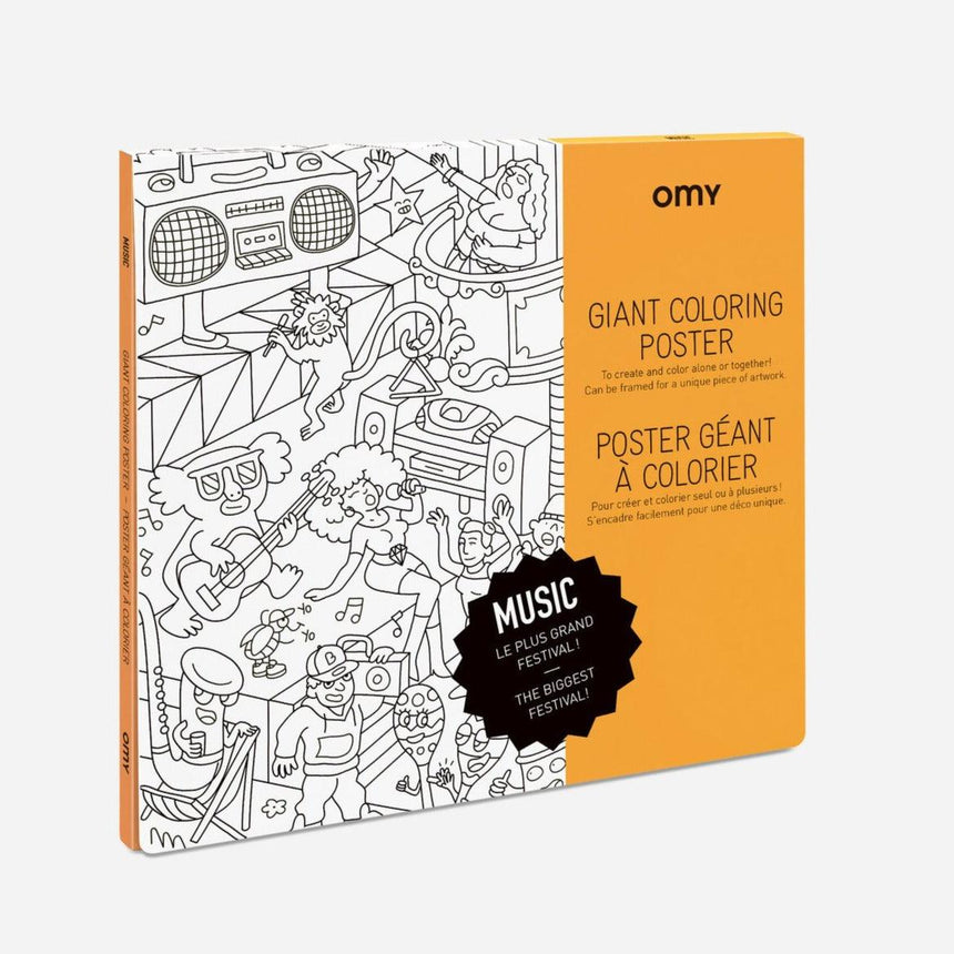 OMY: gigantyczna kolorowanka Giant Coloring Poster 100x70 cm - Noski Noski