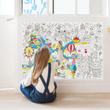 OMY: gigantyczna kolorowanka Giant Coloring Poster 100x70 cm - Noski Noski