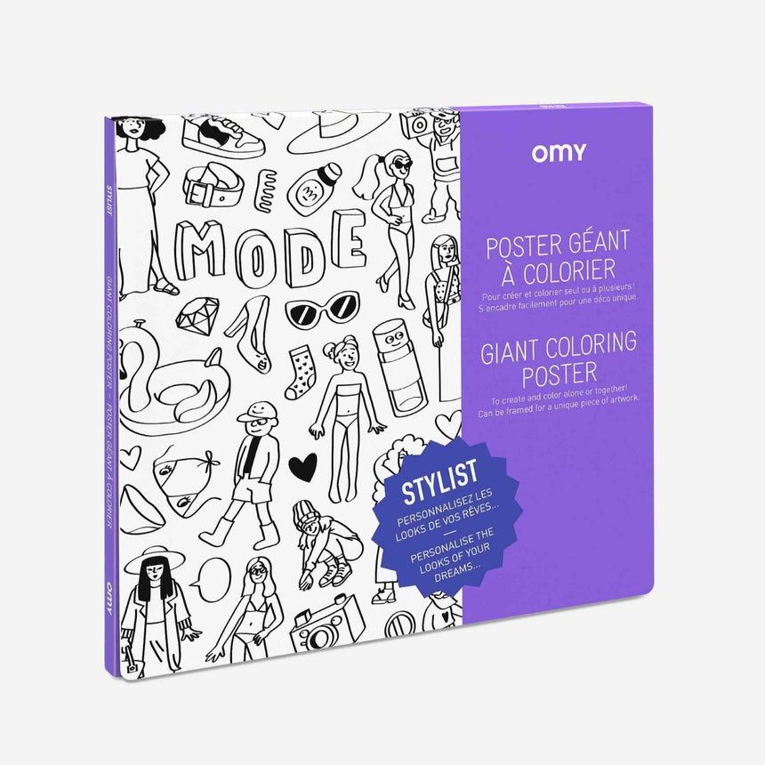 OMY: gigantyczna kolorowanka Giant Coloring Poster 100x70 cm - Noski Noski