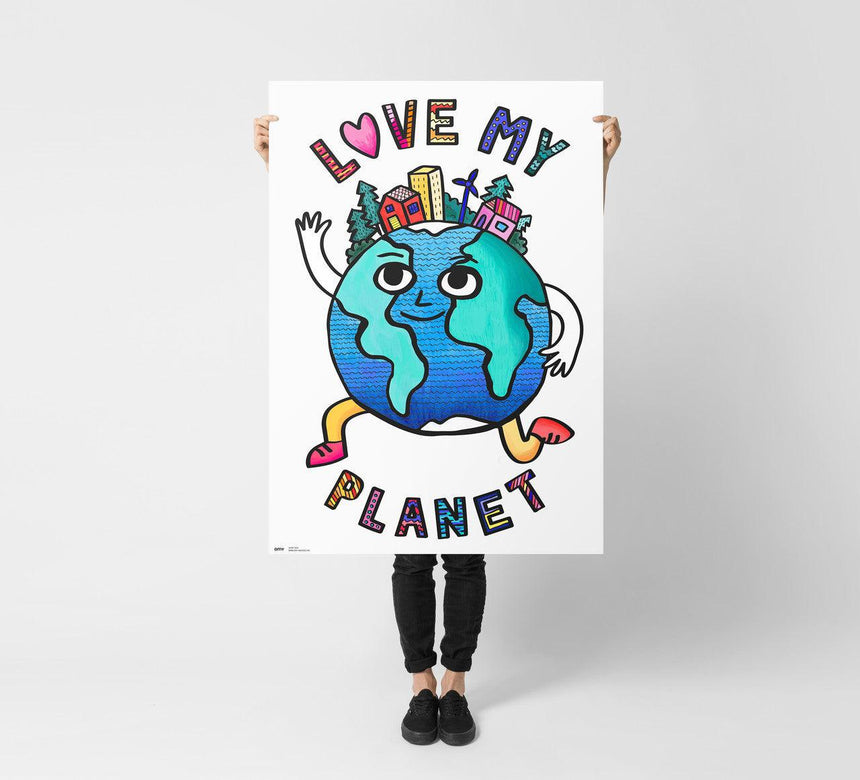 OMY: gigantyczna kolorowanka Love My Planet - Noski Noski