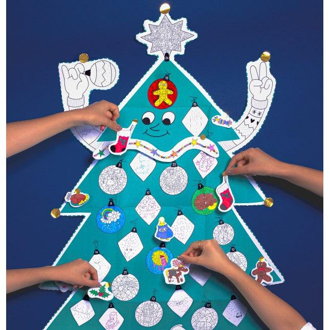 OMY: kalendarz adwentowy gigantyczna kolorowanka Christmas Tree - Noski Noski