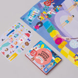 OMY: mini plakat z naklejkami Stickers & Decor Pocket - Noski Noski