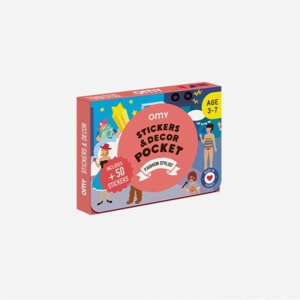OMY: mini plakat z naklejkami Stickers & Decor Pocket - Noski Noski