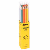 OMY: neonowe kredki ołówkowe Crayons Pop - Noski Noski