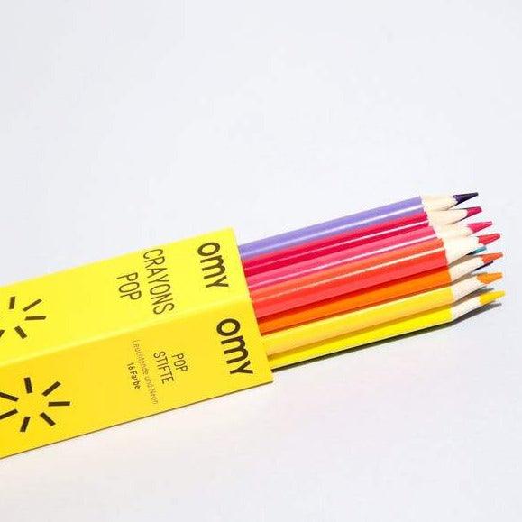 OMY: neonowe kredki ołówkowe Crayons Pop - Noski Noski