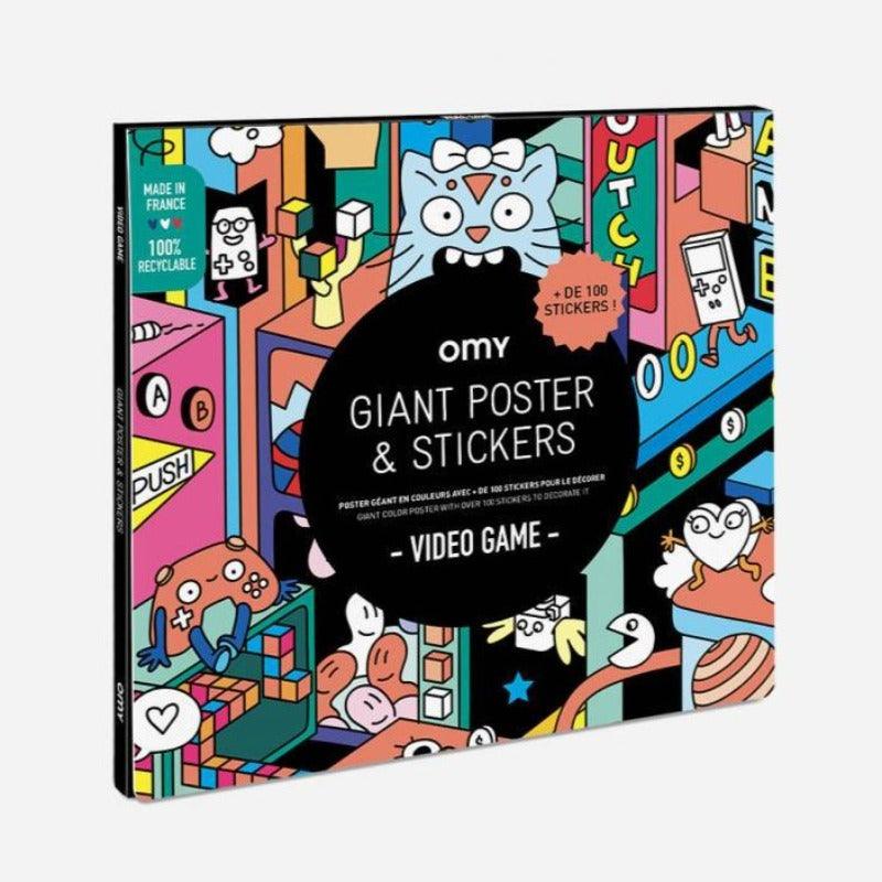 OMY: plakat z naklejkami Giant Poster & Stickers - Noski Noski