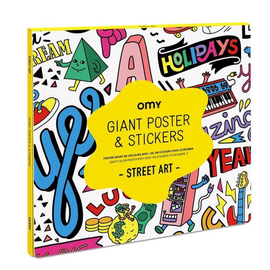 OMY: plakat z naklejkami Giant Poster & Stickers - Noski Noski