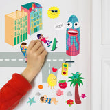 OMY: wielorazowe naklejki ścienne 100 Wall Stickers - Noski Noski