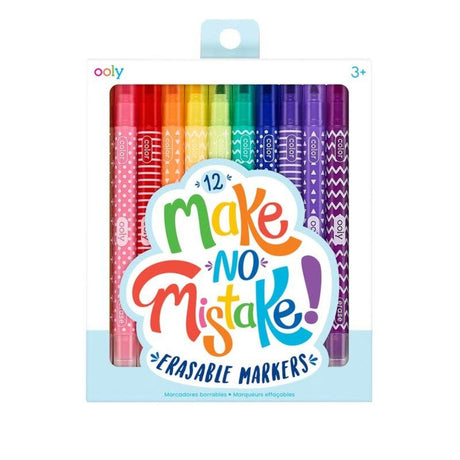 Markery Ooly Make No Mistake, dwustronne mazaki do rysowania i wymazywania, idealne dla dzieci do twórczej ekspresji.