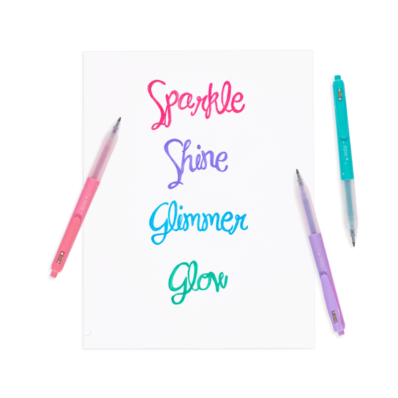 Ooly: brokatowe długopisy żelowe Oh My Glitter! - Noski Noski