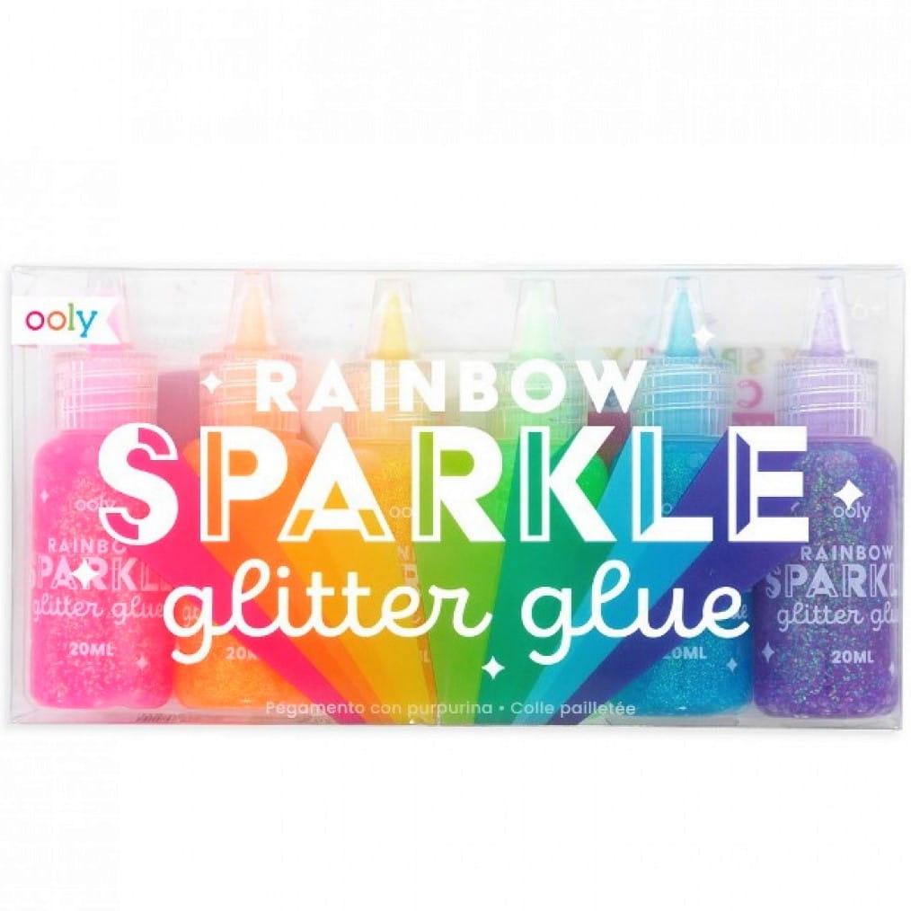 Ooly: brokatowe kleje w tubce Rainbow Sparkle Glitter Glue - Noski Noski