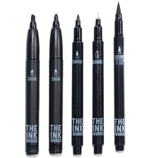 Ooly: czarne markery atramentowe The Ink Works - Noski Noski