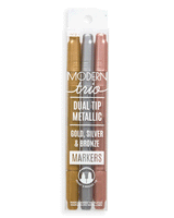 Ooly: dwustronne metaliczne flamastry Modern Trio Markers - Noski Noski