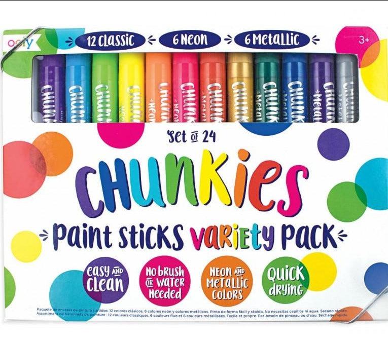 Ooly: farby w sztyfcie Chunkies Paint Sticks 24 szt. - Noski Noski