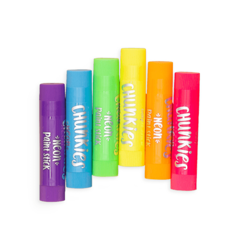Ooly: farby w sztyfcie Chunkies Paint Sticks Neon 6 szt. - Noski Noski