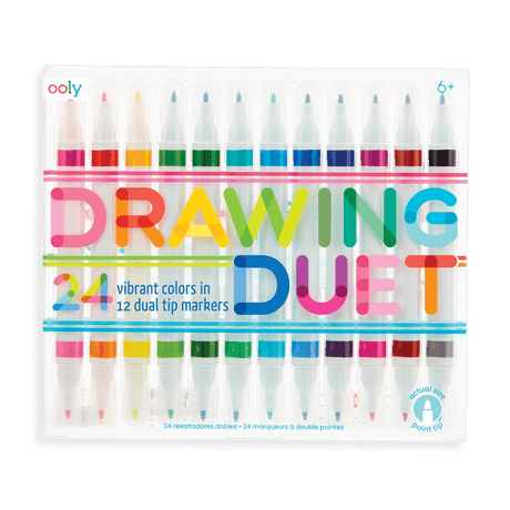 Ooly: flamastry dwustronne Drawing Duet - Noski Noski