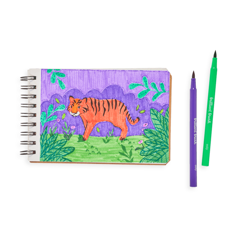 Ooly: flamastry pędzelkowe Brilliant Brush 12 kolorów - Noski Noski