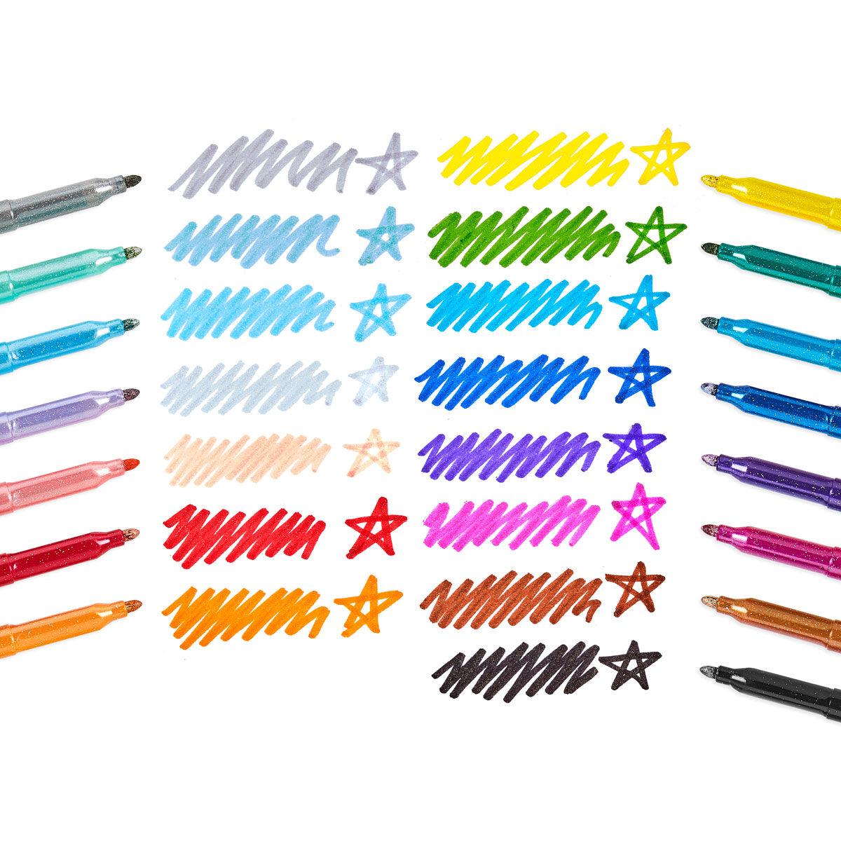 Ooly: flamastry z brokatem Rainbow Sparkle - Noski Noski