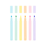 Ooly: geometryczne zakreślacze Color Block - Noski Noski