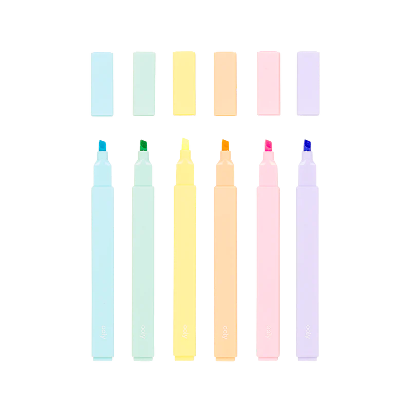 Ooly: geometryczne zakreślacze Color Block - Noski Noski