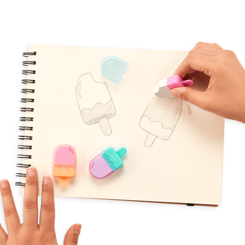 Ooly: gumki lody na patyku Icy Pop Erasers - Noski Noski