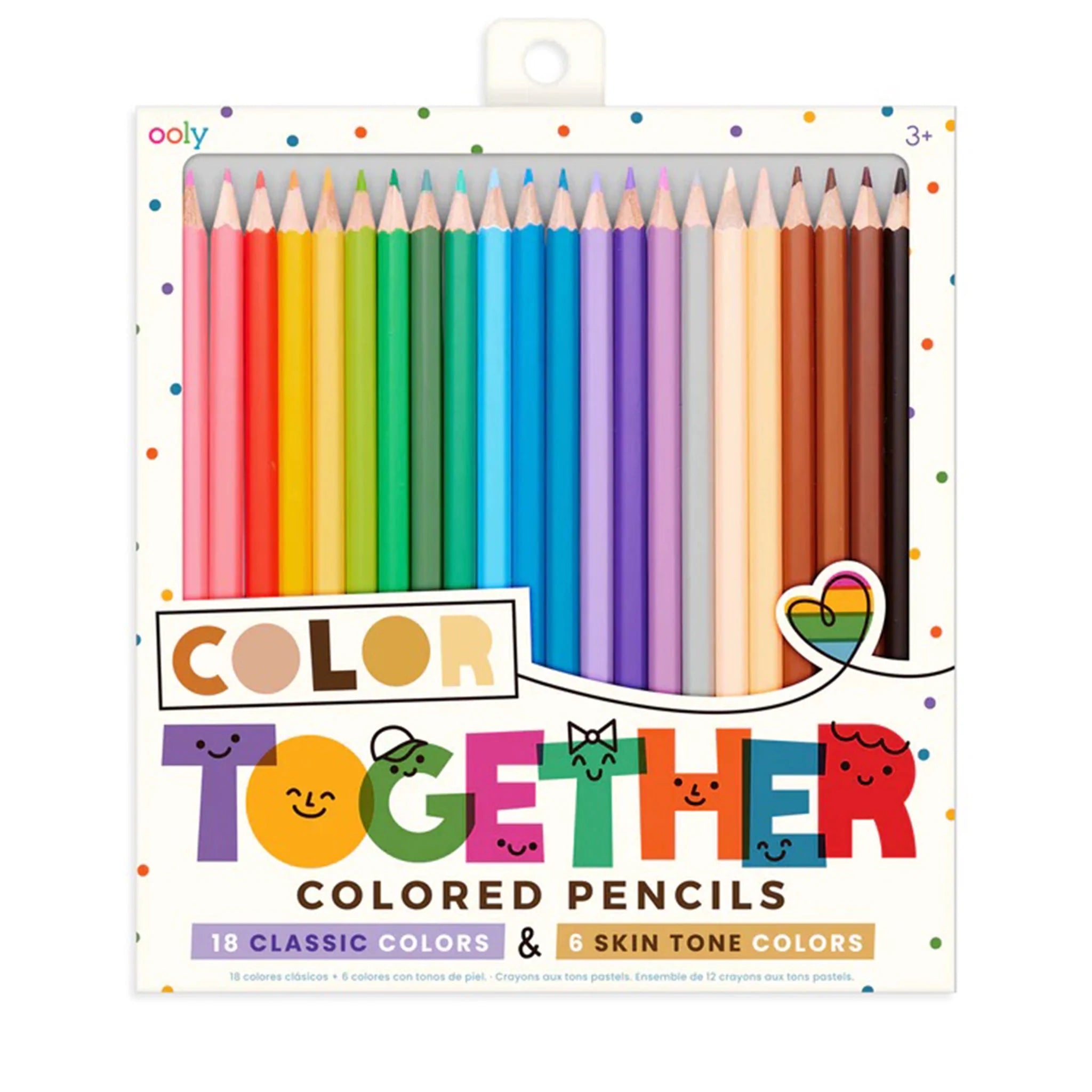 Ooly: kredki ołówkowe klasyczne kolory & odcienie karnacji Color Together - Noski Noski