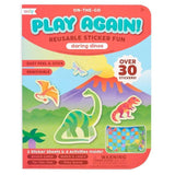 Ooly: mini naklejki wielokrotnego użytku z grą dinozaury Play Again - Noski Noski