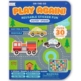Ooly: mini naklejki wielokrotnego użytku z grą pojazdy Play Again - Noski Noski