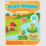 Ooly: mini naklejki wielokrotnego użytku z grą zwierzątka z ogrodu Play Again - Noski Noski