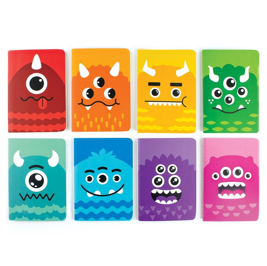Ooly: mini notesy potworki Monsters Pocket Pal 8 szt. - Noski Noski