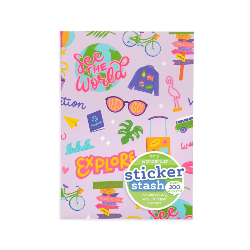 Ooly: naklejki w kopercie Sticker Stash 200 el. - Noski Noski