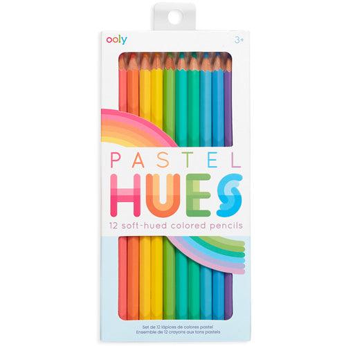 Ooly: pastelowe kredki ołówkowe Pastel Hues 12 el. - Noski Noski