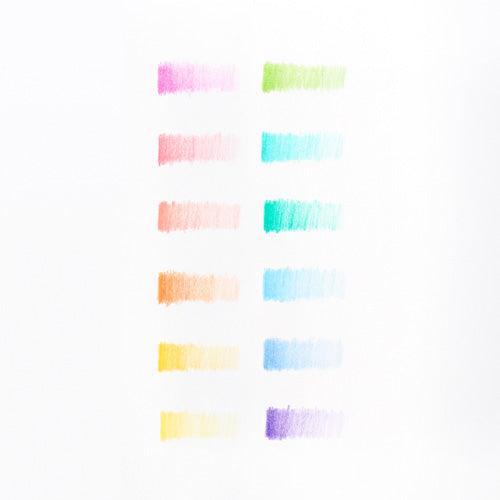 Ooly: pastelowe kredki ołówkowe Pastel Hues 12 el. - Noski Noski