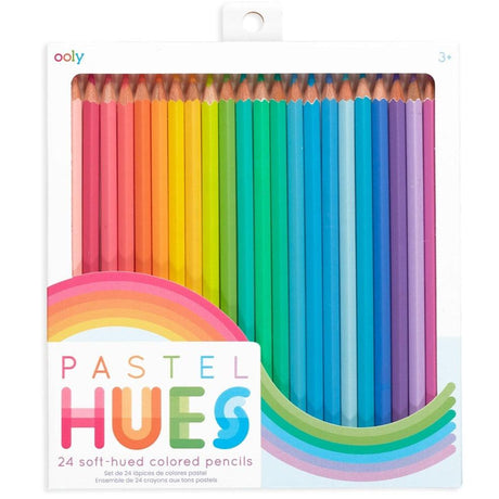 Ooly: pastelowe kredki ołówkowe Pastel Hues 24 el. - Noski Noski