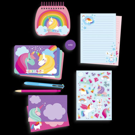 Ooly: podróżna papeteria Unique Unicorns - Noski Noski